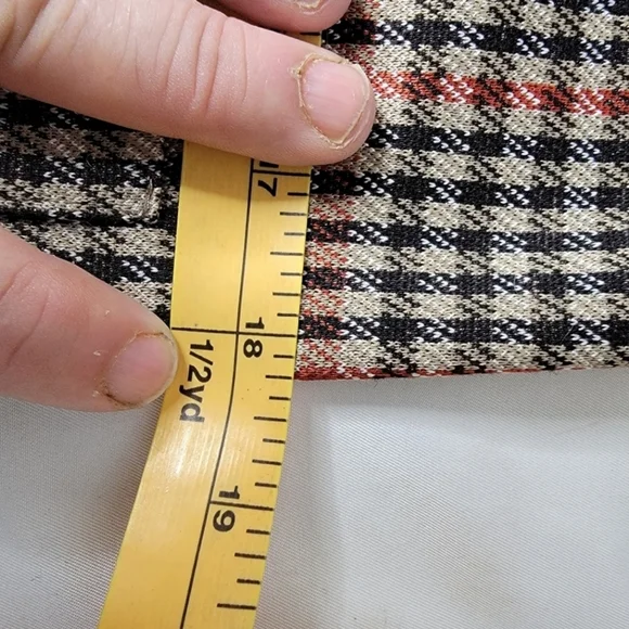 Zara Houndstooth Trafaluc Brown Black Red SHIFT Dress Size Small Polyester - Picture 13 of 16